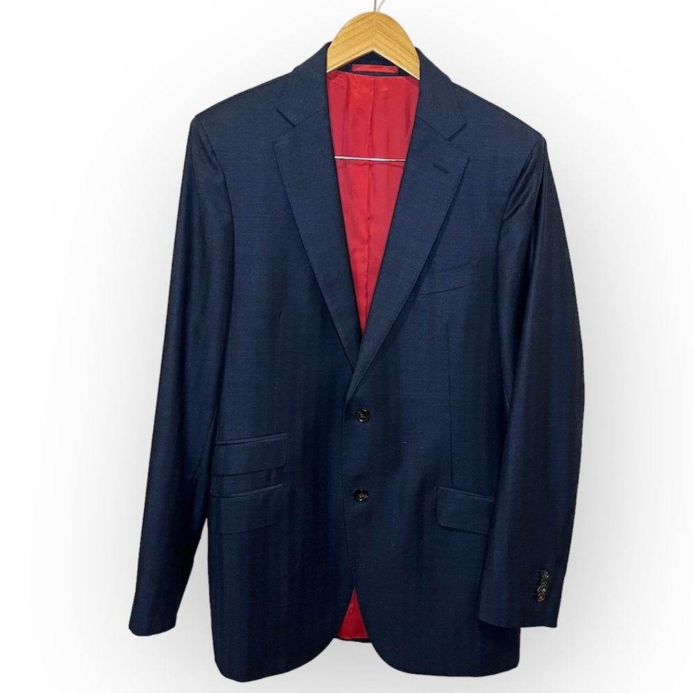 Suitsupply Navy Blazer with Red Lining